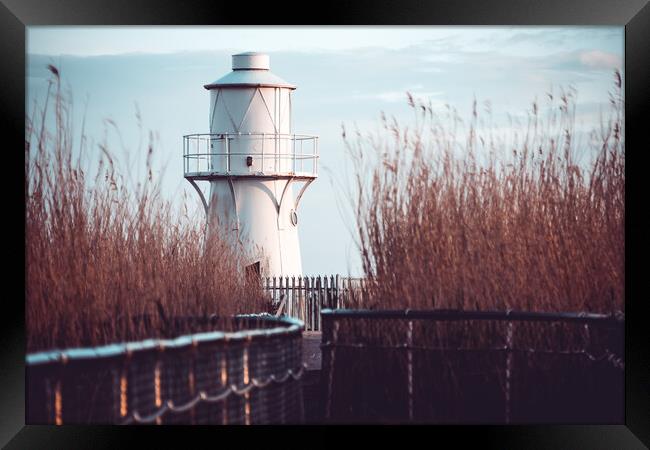 East Usk Lighthouse Framed Print by Dean Merry