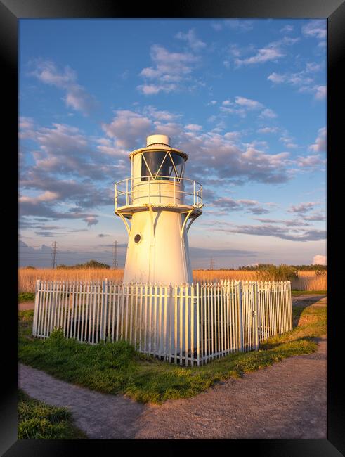 East Usk Lighthouse Framed Print by Dean Merry