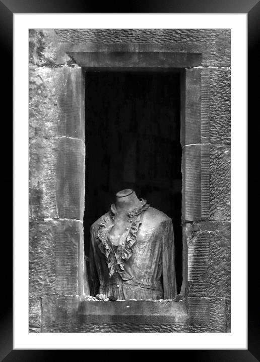 A Headless Woman Framed Mounted Print by Michael Hopes