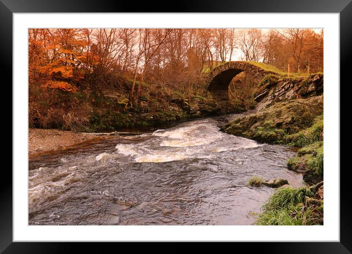 Glenlivet Packhorse Bridge Framed Mounted Print by Michael Hopes