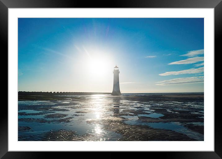 Lighthouse Framed Mounted Print by michael swords
