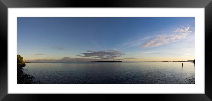 Fijian dawn Framed Mounted Print by David Clark