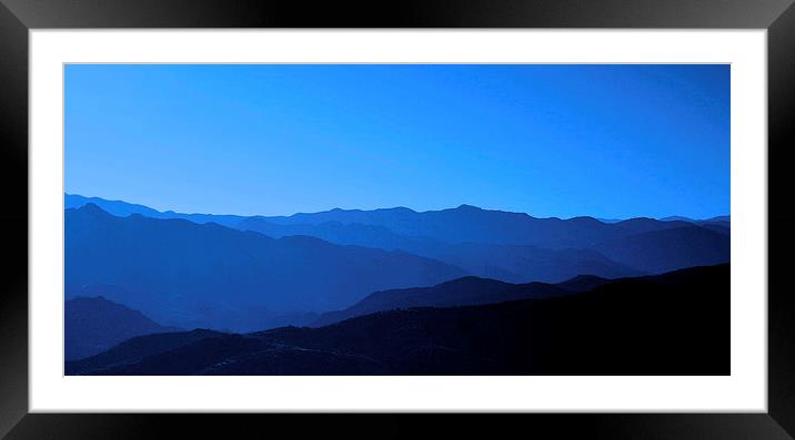  Blue Mountains In Arizona Framed Mounted Print by Angela Rowlands