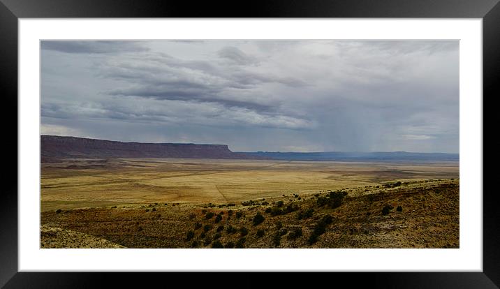  Monsoon Over Arizona Plain Framed Mounted Print by Angela Rowlands