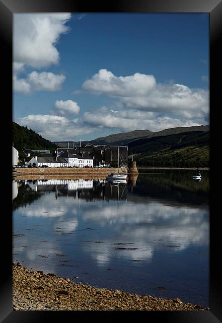  Reflections of Inveraray Framed Print by Angela Rowlands