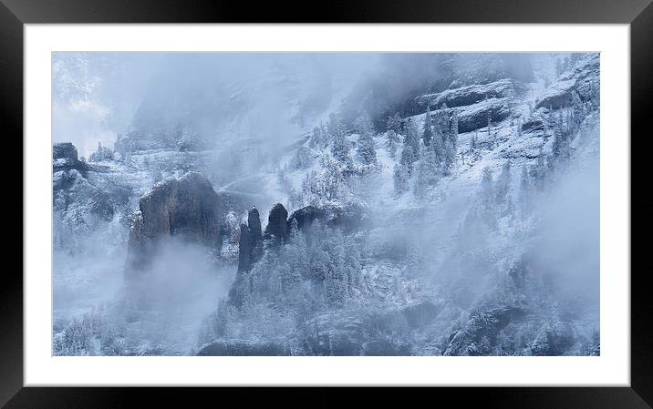  Misty Mountain Framed Mounted Print by Angela Rowlands