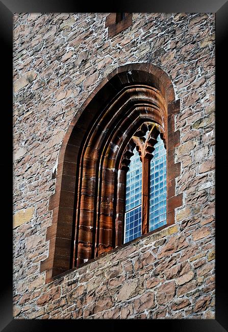  Bell Tower Window Framed Print by Angela Rowlands