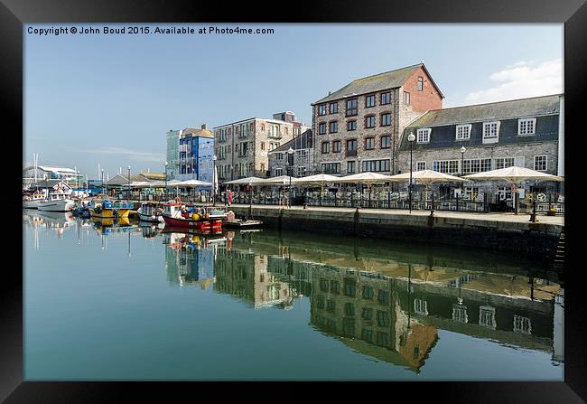  Plymouth The Barbican Framed Print by John Boud