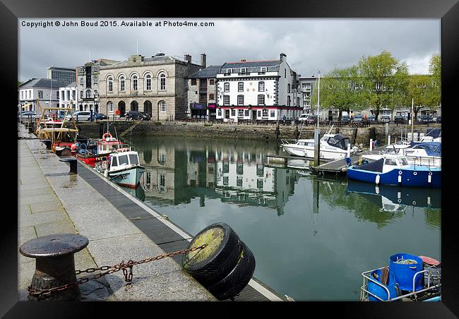  The Barbican Old Harbour Plymouth Framed Print by John Boud
