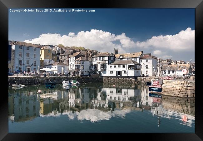  Falmouth Custom House Quay Framed Print by John Boud