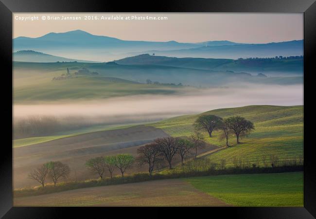 Tuscan Countryside Framed Print by Brian Jannsen