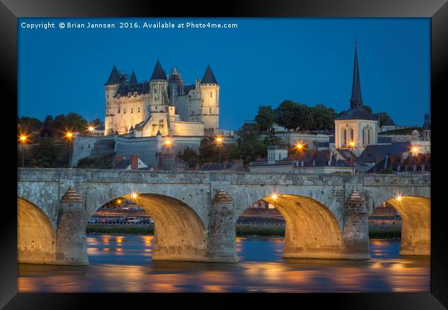 Chateau Saumur - Loire Valley France Framed Print by Brian Jannsen