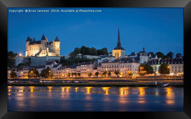 Saumur - Loire Valley France Framed Print by Brian Jannsen