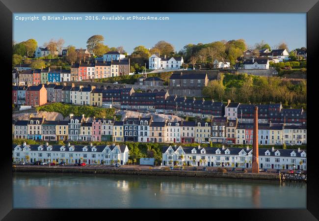 Houses of Cobh, Ireland Framed Print by Brian Jannsen