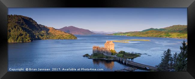 Eilean Donan Castle - Scotland Framed Print by Brian Jannsen