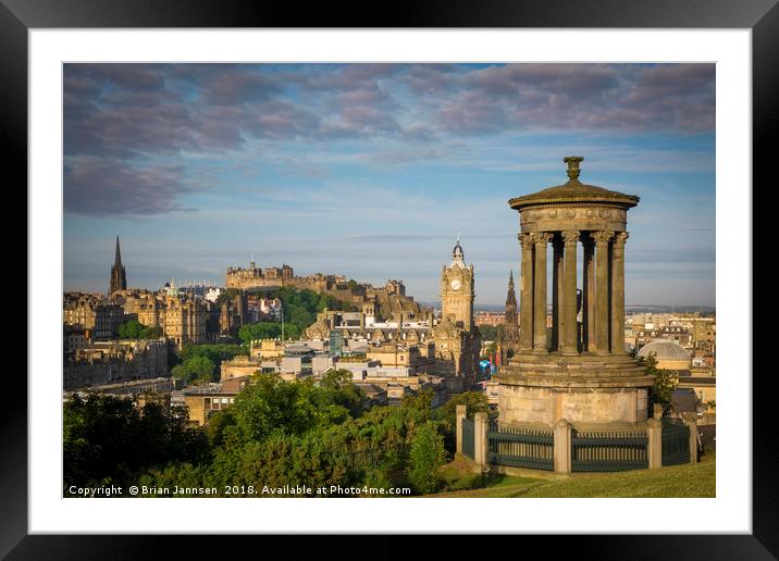 Early Morning over Edinburgh Framed Mounted Print by Brian Jannsen