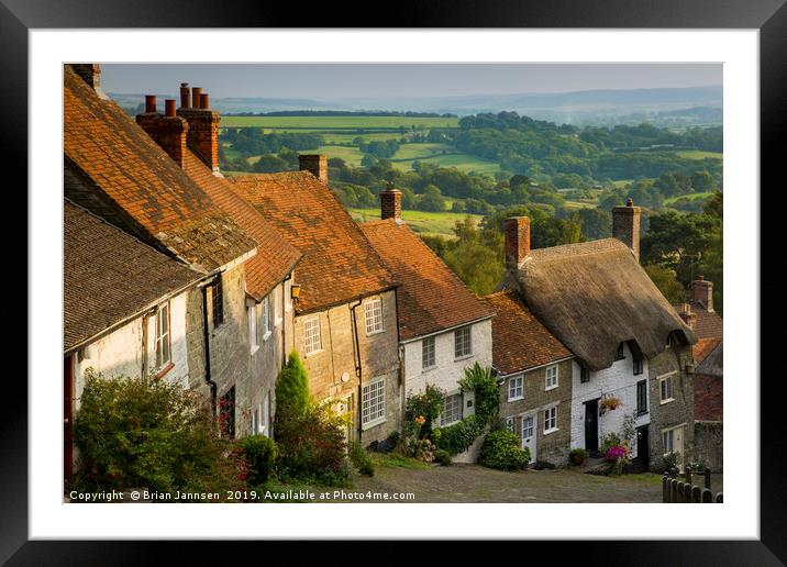 Gold Hill Evening Framed Mounted Print by Brian Jannsen