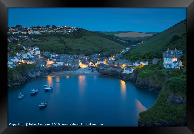 Dreaming of Port Isaac Framed Print by Brian Jannsen