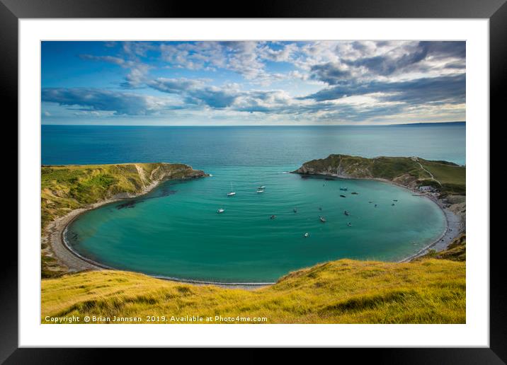 Lulworth Cove Framed Mounted Print by Brian Jannsen