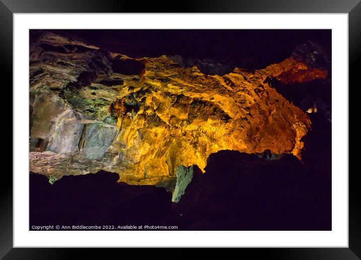 In the cave  Framed Mounted Print by Ann Biddlecombe