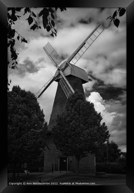 Rayleigh town windmill Framed Print by Ann Biddlecombe