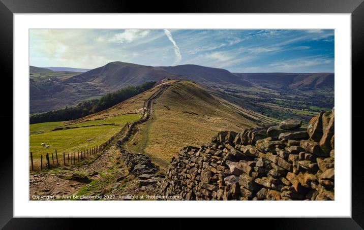 Views of the Peak District Framed Mounted Print by Ann Biddlecombe