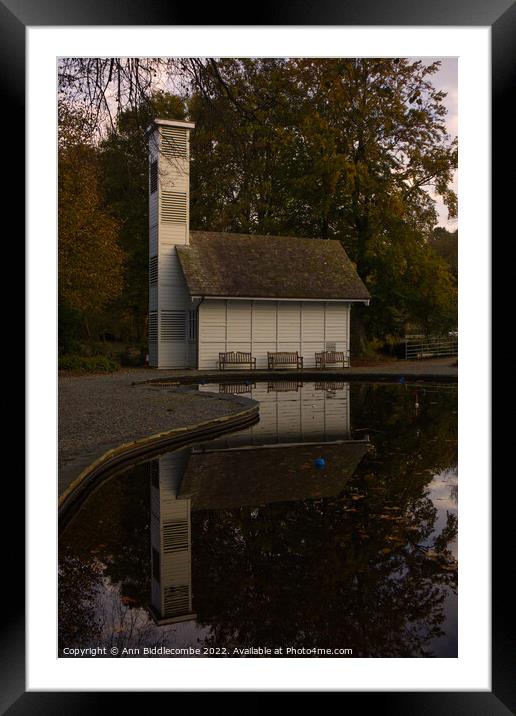 Reflections in the lake Framed Mounted Print by Ann Biddlecombe