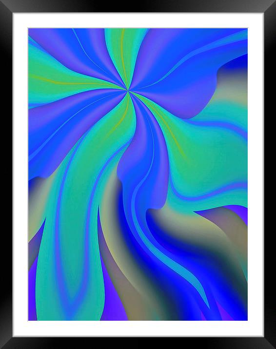 Flowing petals Framed Mounted Print by Patricia Fatta