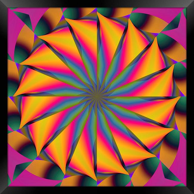 Hypnotic Mandala Framed Print by Patricia Fatta
