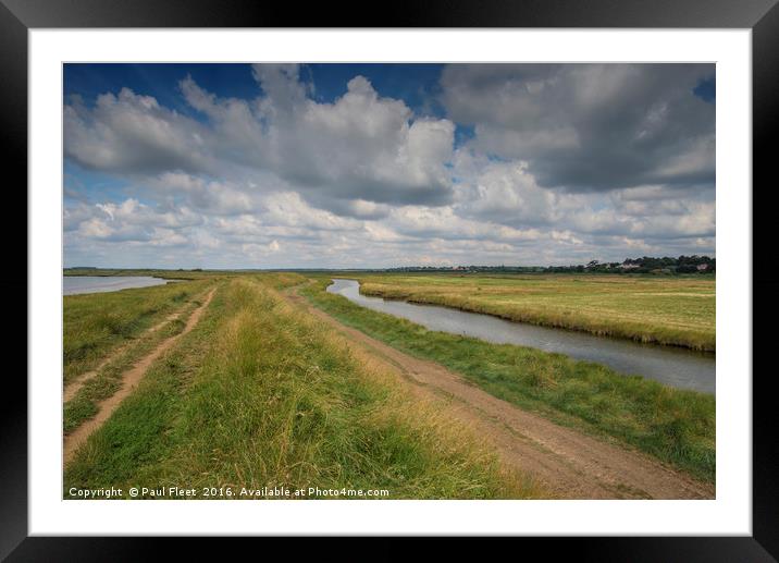 Open Suffolk Waterways Framed Mounted Print by Paul Fleet