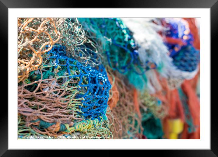 Colorful Fishing Nets Framed Mounted Print by Paul Fleet