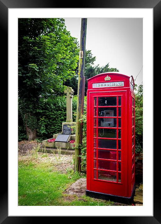 Old Telephone Box Framed Mounted Print by Liam Gibbins