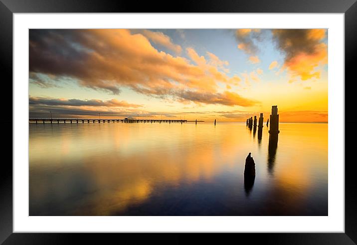 Sunrise Reflections Framed Mounted Print by Peta Thames