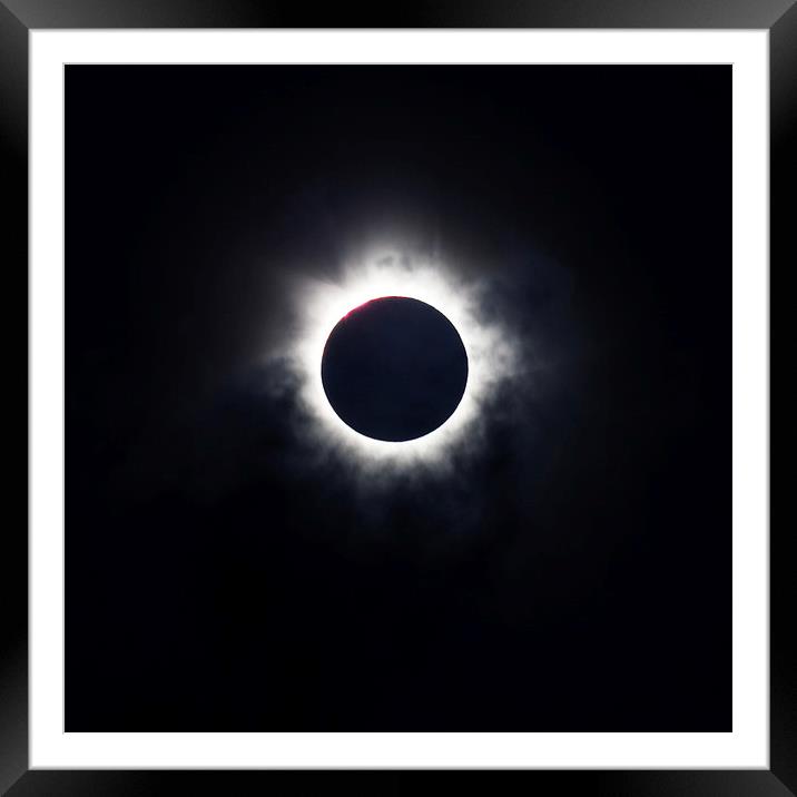 Totality Framed Mounted Print by Peta Thames