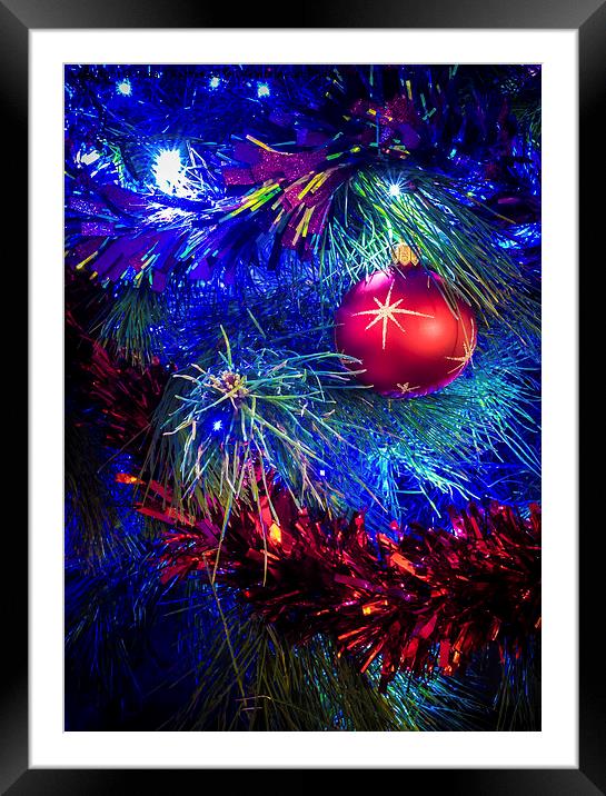 Glittering Christmas Framed Mounted Print by Peta Thames