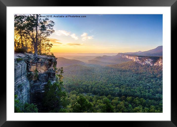 Sunrise at Boolimba Bluff Framed Mounted Print by Peta Thames