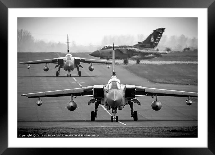 RAF Tornado GR4 Trio Finale Framed Mounted Print by Duncan Monk