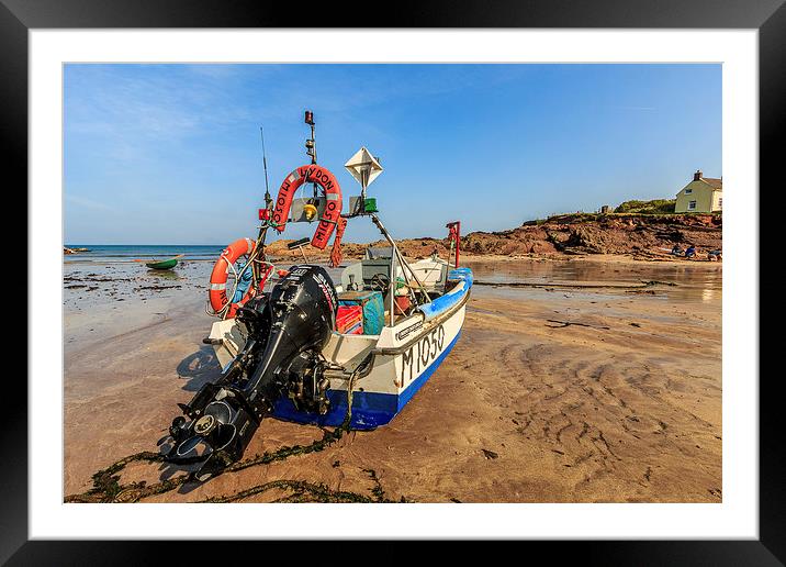 Outboard Motor.   Framed Mounted Print by Peter Bunker