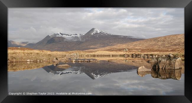 Lochan na Stainge Framed Print by Stephen Taylor