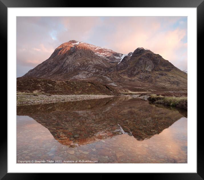 Buachaille Etive Mor Framed Mounted Print by Stephen Taylor