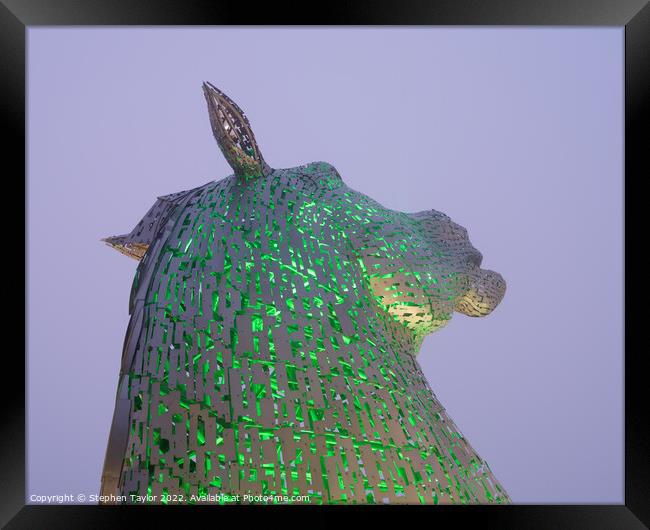 The Kelpies Framed Print by Stephen Taylor
