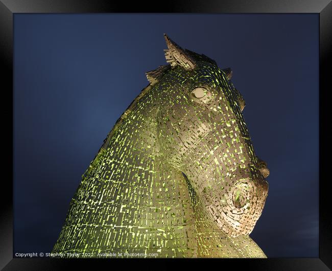 The Kelpies Framed Print by Stephen Taylor