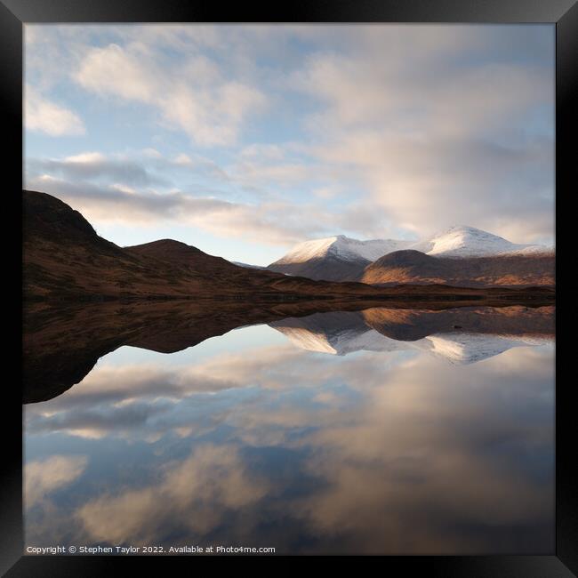 Lochan na h-Achlaise Framed Print by Stephen Taylor