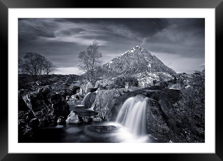 Buachaille Etive Mor B&W Framed Mounted Print by Stephen Taylor
