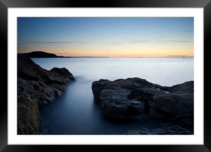 Dusk on the Brittany Coast Framed Mounted Print by Stephen Taylor