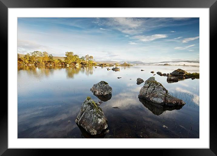  Golden light on Rannoch Moor Framed Mounted Print by Stephen Taylor