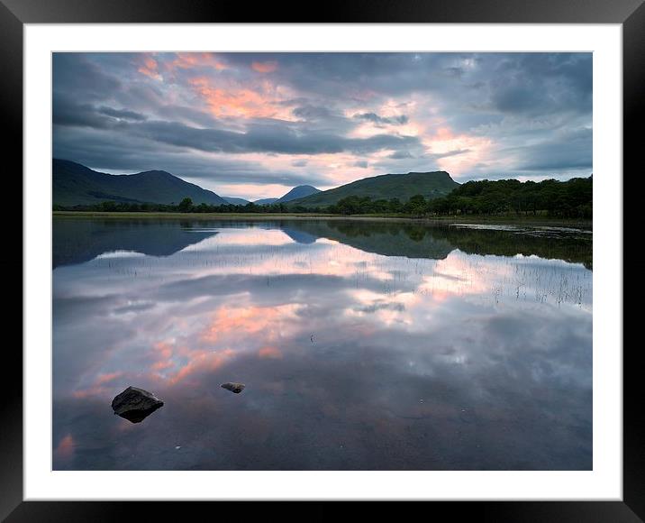  A Firey sky above Loch Awe Framed Mounted Print by Stephen Taylor