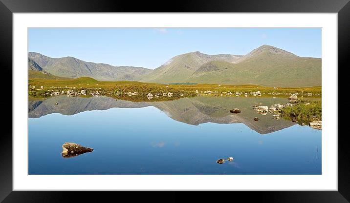  Rannoch Moor summer panorama Framed Mounted Print by Stephen Taylor