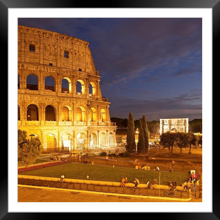 The Colosseum Framed Mounted Print by Stephen Taylor
