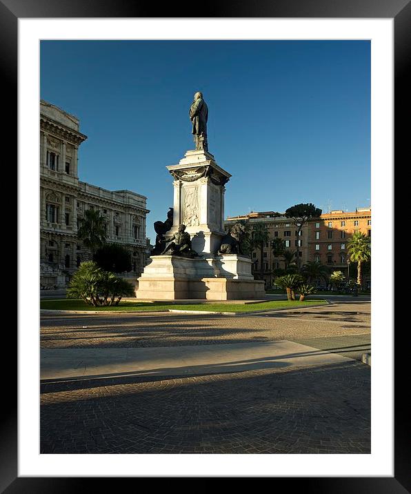Piazza Cavour Rome Framed Mounted Print by Stephen Taylor
